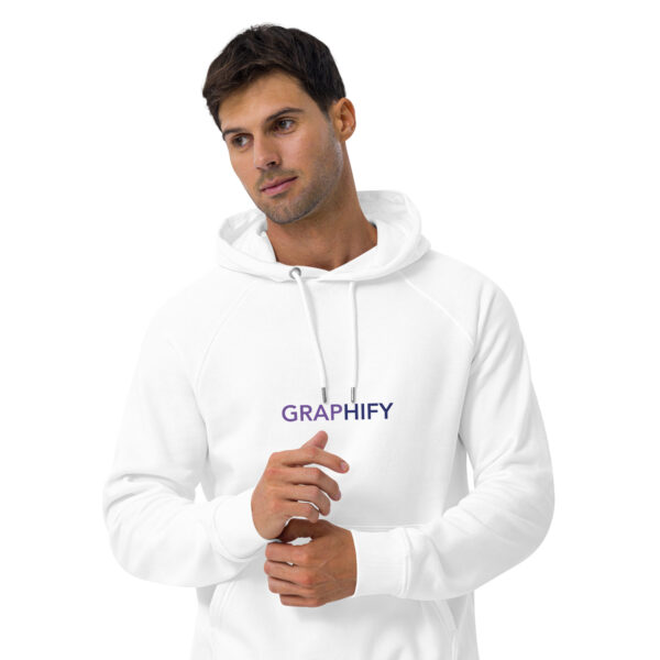 Sweat à capuche écologique Raglan unisexe – Image 3