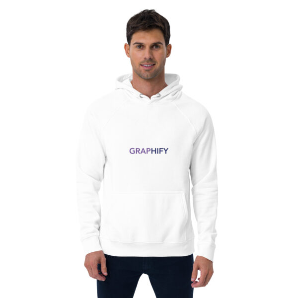 Sweat à capuche écologique Raglan unisexe – Image 2