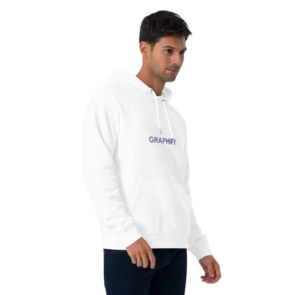 Sweat à capuche écologique Raglan unisexe – Image 9